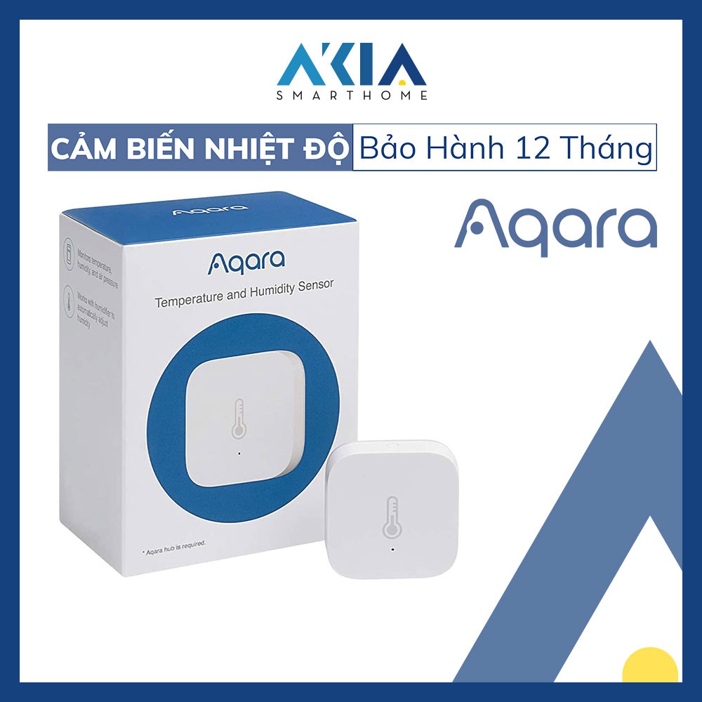 Cảm Biến Nhiệt Độ và Độ Ẩm Không Dây Aqara - Đo nhiệt độ, tạo ngữ cảnh điều khiển máy lạnh, tương thích Apple HomeKit