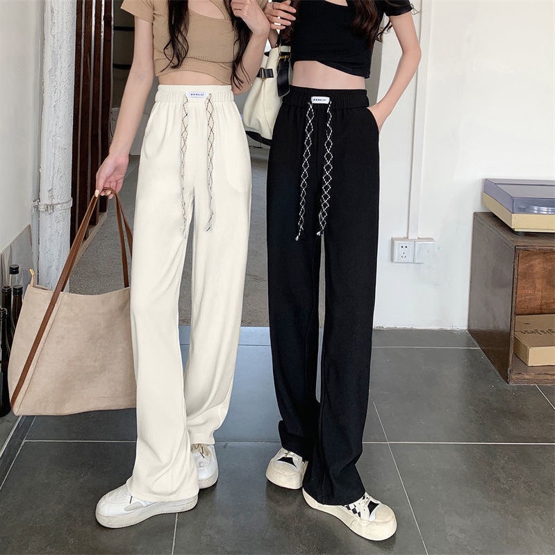 COZOKC Quần COZOKC lưng cao ống suông rộng thời trang cá tính dễ phối đồ