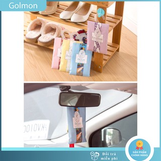 Túi thơm thảo mộc treo quần áo phòng khách ô tô hương thơm tự nhiên có móc treo tiện lợi Golmon