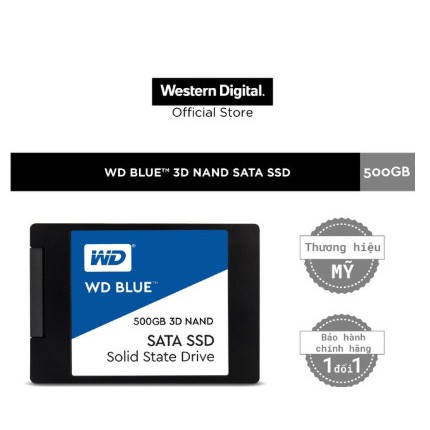 Ổ Cứng SSD WD Blue 3D NAND 500GB WD WDS500G2B0A (2.5 inch)