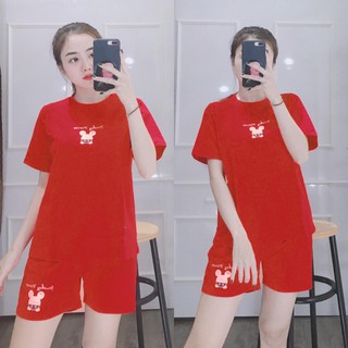 BỘ THUN ĐÙI MẶC NHÀ XINH DB119