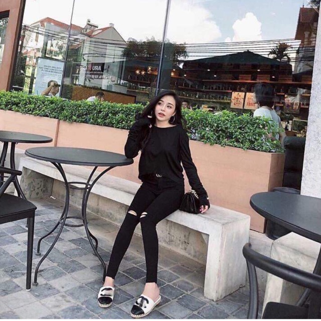 Quần kaki rách gối K&A