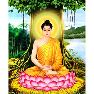 tranh đính đá tự làm- tranh phât thích ca mau ni 5d