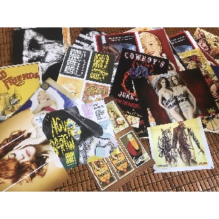 Tranh dán tường quán bia, nhậu phong cách Cowboy khổ A4, A5