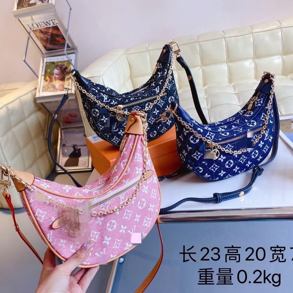 Túi Xách Denim Màu Trắng Thiết Kế Mới Đơn Giản Thời Trang Dành Cho Mùa Hè