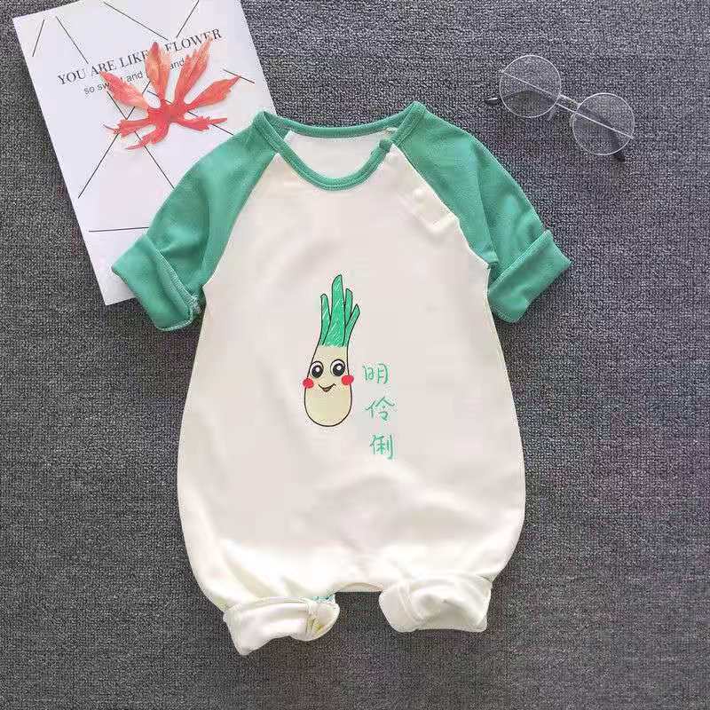 Bộ Áo Liền Quần Tay Dài In Họa Tiết Dễ Thương Thời Trang Xuân Thu Cho Bé 11 Kiểu