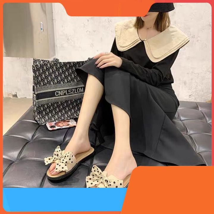 Dép Nữ Thắt Nơ &lt;&lt;Siêu Xinh&gt;&gt; Thời Trang, Phong Cách Tiểu Thư