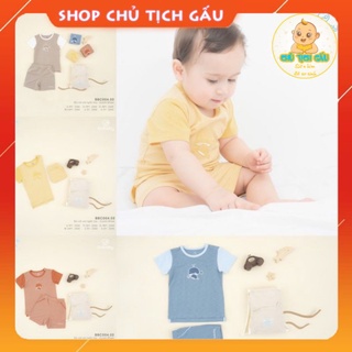 Bộ cộc tay in hình Travel Bu bambus