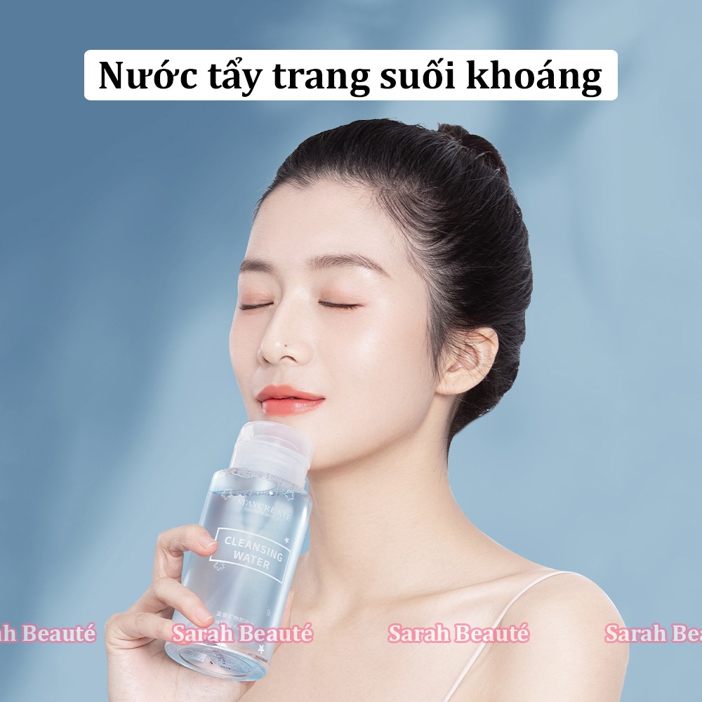 Nước Tẩy Trang Maycreate 300ml Cho Da Dầu Mụn, Nhạy Cảm, Da Khô, Bụi Bẩn, Bã Nhờn - Sarah Beaute MP61