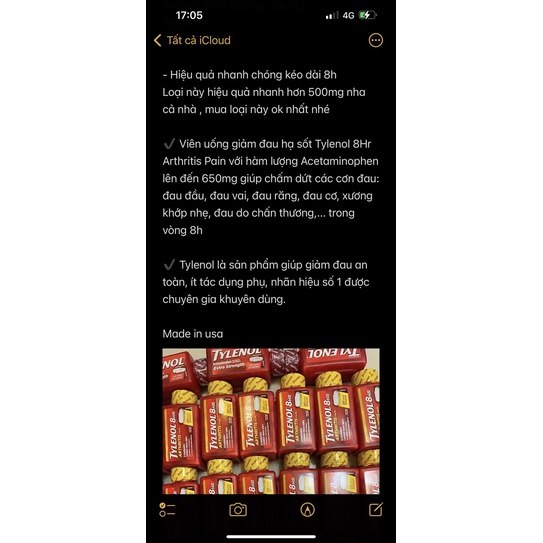 TylenoI 8Hr Arthritis Pain 650mg