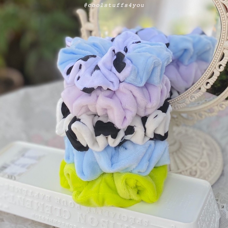 Đồ buộc tóc scrunchies nhung lông mềm nhiều màu xinh xắn✨