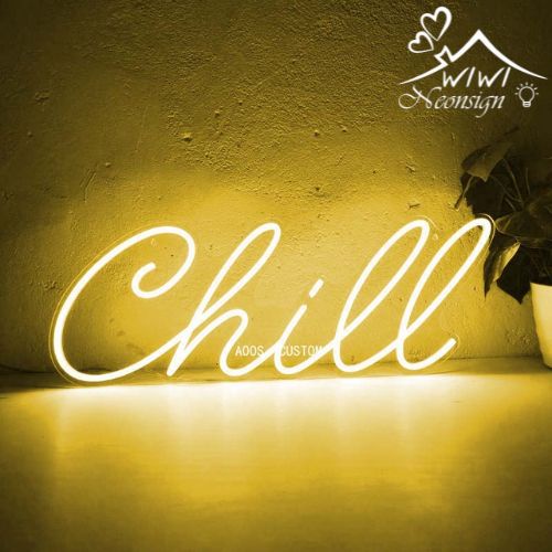 Đèn led neon chữ chill trang trí decor phòng ngủ góc làm việc.quà tặng cực chất