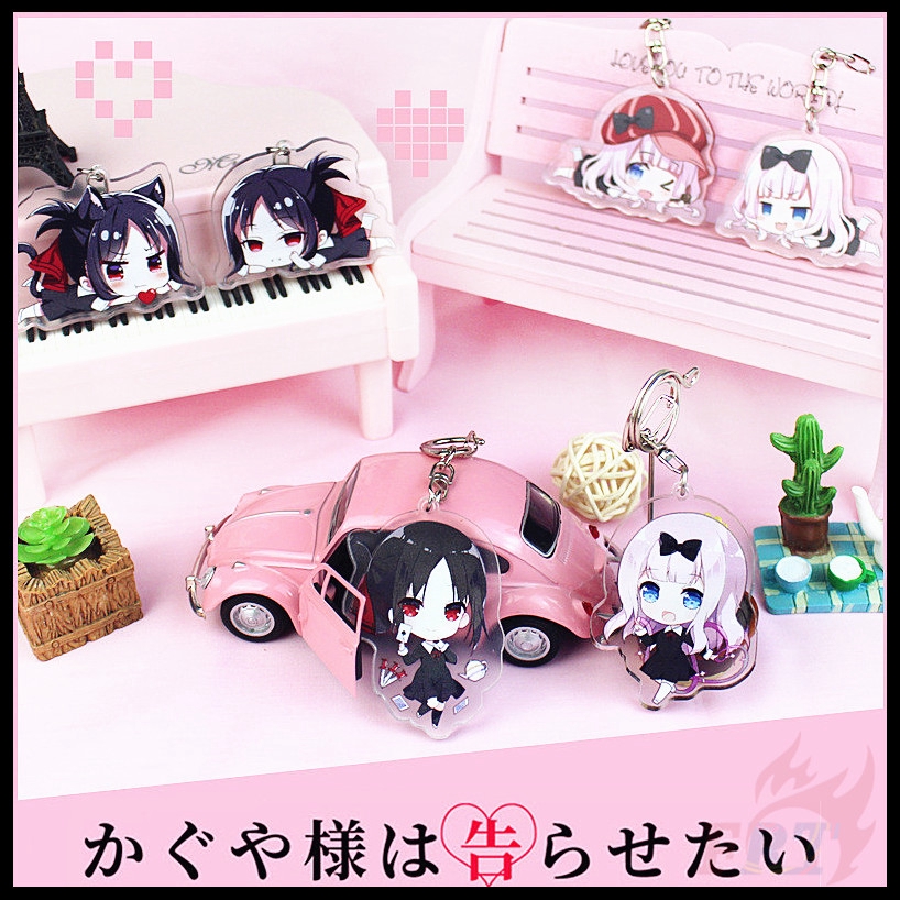 Móc khóa hình nhân vật Shinomiya Kaguya / Fujiwara Chika anime Love Is War 01 :6 độc đáo