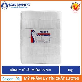 Bông Y tế cắt Bông Bạch Tuyết 7x7cm - 1kg (TPM-39)