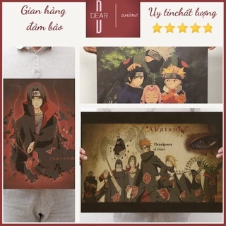 Poster anime naruto Dear Anime shop xịn giá tốt áp phích dán tường trang trí naruto