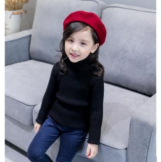 áo len cổ lọ cho bé gái (15_40kg)