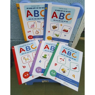 Set 5 quyển nhận biết và tập viết chữ cho bé 4-6 tuổi