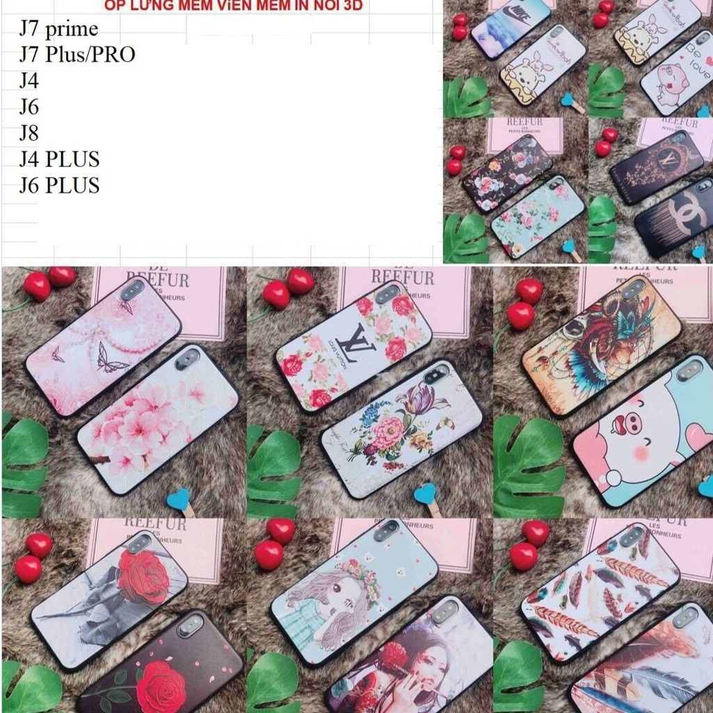 Ốp lưng 3D SAMSUNG J4 ,J6 ,J8 ,J7Prime ,J7Plus, J4plus, J6plus