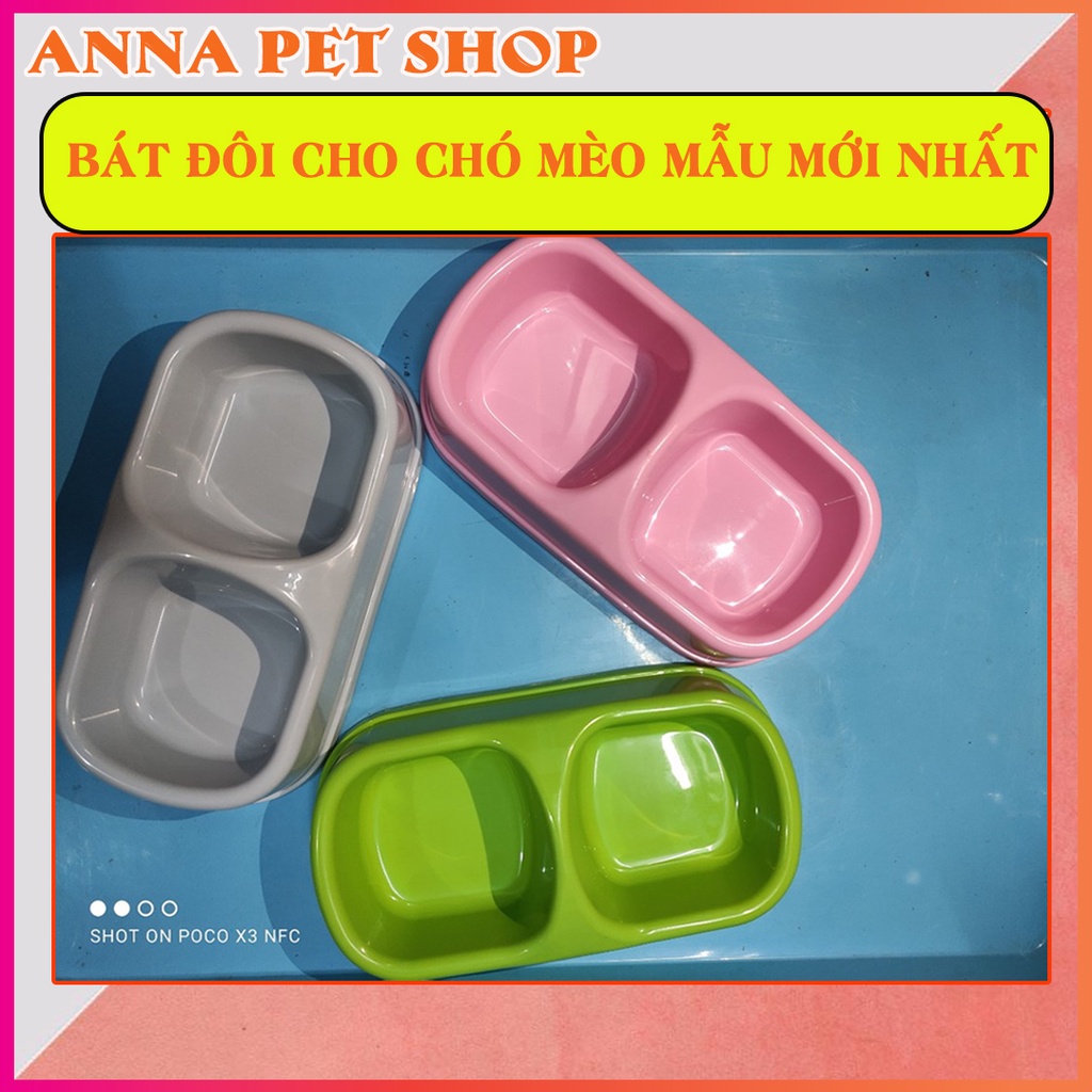 Bát đôi cho chó mèo mẫu mới nhất