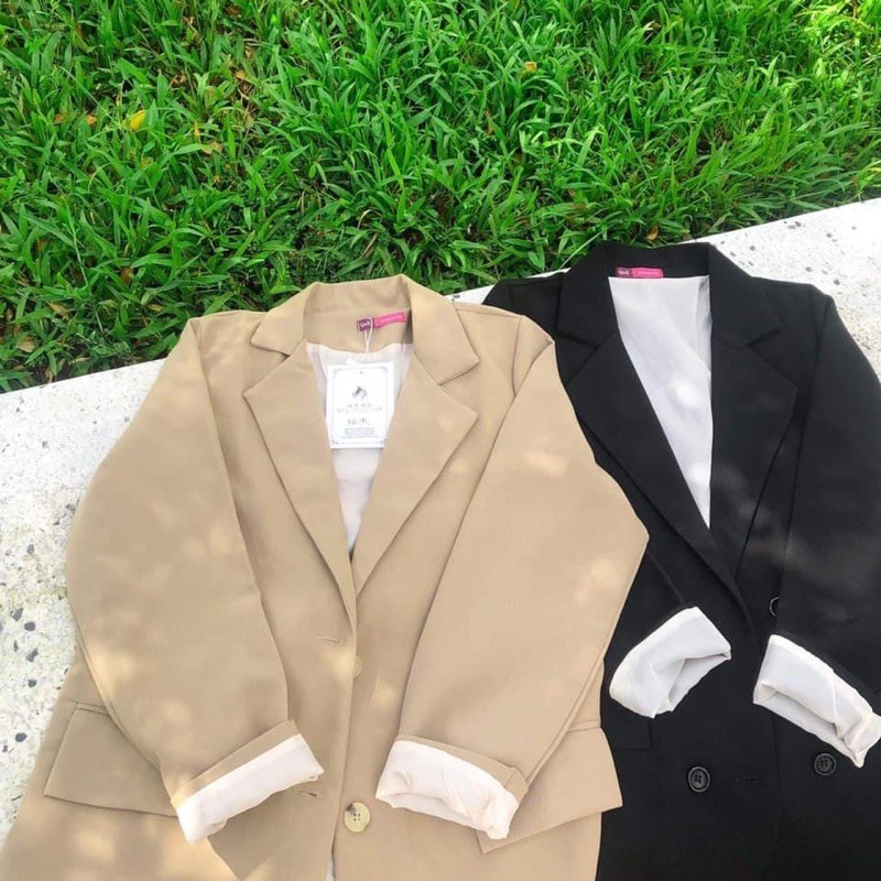 Áo Blazer dạ form Hàn Quốc 2 lớp Áo hàng Quảng Châu Cao Cấp