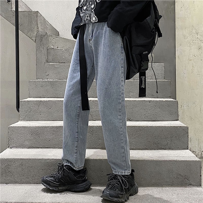 Quần jean nam - baggy nam hàn quốc- jean wash màu đep