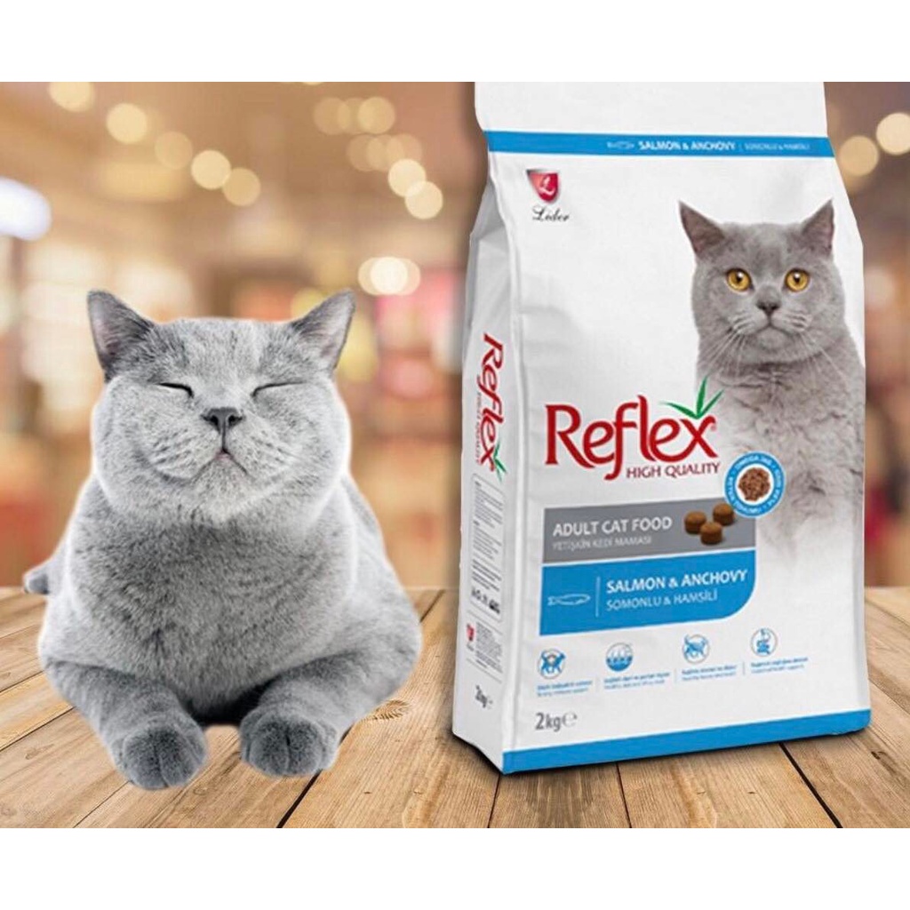 Hạt Reflex cho mèo SALMON & ANCHOVY (Cá hồi & cá cơm) tách 1 kg