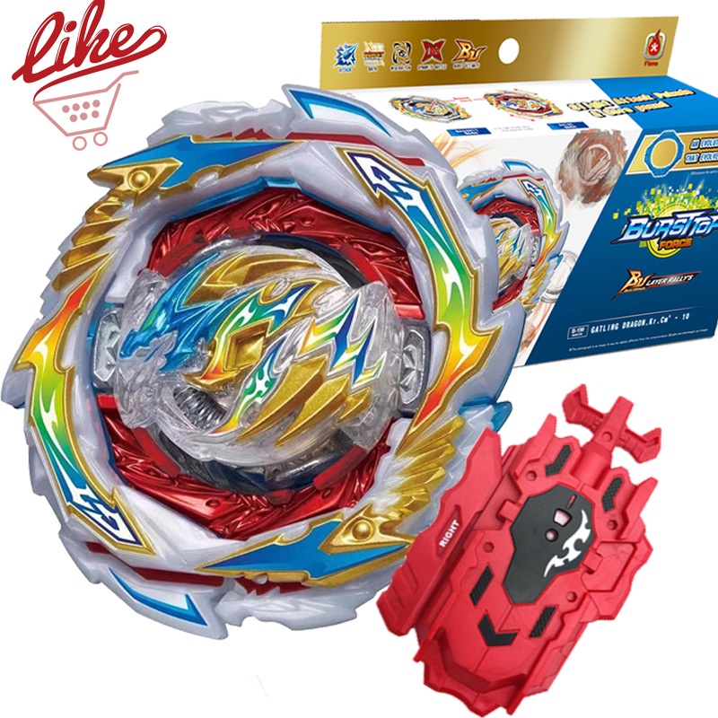 Con Quay Đồ Chơi Beyblade Burst B-199 B184 LR Launcher Beylauncher Bằng Kim Loại Màu Đen Cho Trẻ Em Laike Beyblade Burst B-199