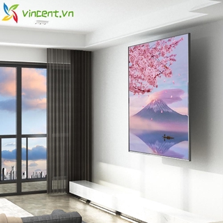 Bộ Tranh Đính Đá 5d Tự Làm Hình Núi Tuyết Và Núi Hoa Anh Đào