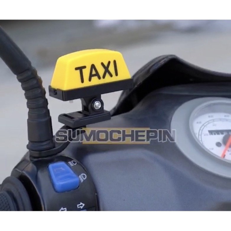 Đèn Led Taxi Hàng Loại 1 Cao Cấp Gắn Xe Máy < Có Sẵn Pin và Dây Sạc Cực Bền>