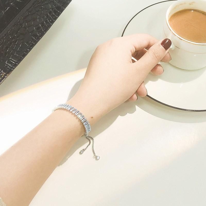 Vòng tay nữ Titan - Lắc tay nữ titan đá pha lê lấp lánh Bling Bracelet sang trọng Vườn Trang Sức