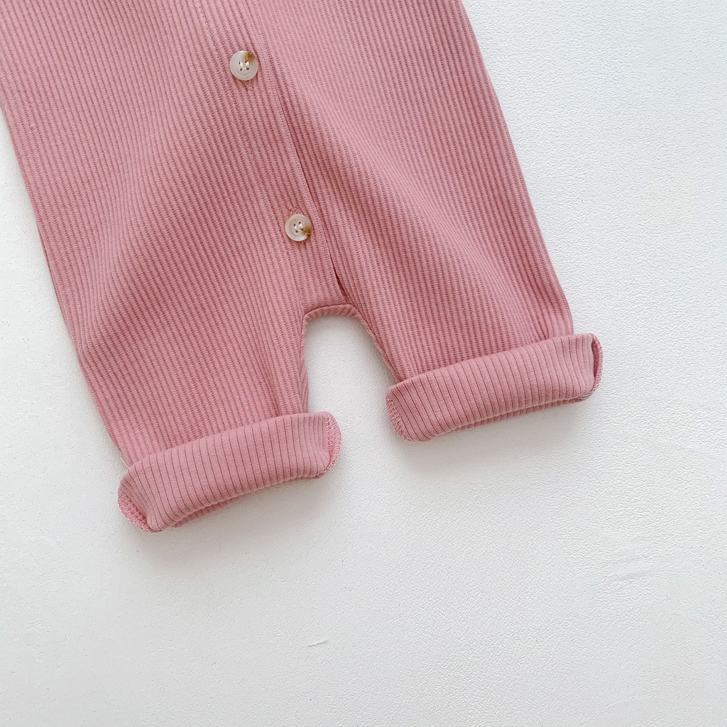 Áo Liền Quần Tay Dài In Hình Thỏ Dễ Thương Cho Bé Trai &amp; Gái Từ 0-2 Tuổi