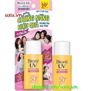 Sữa Chống Nắng Dưỡng Ẩm 25ml Biore Moistureuv SPF50+/PA+++ Bảo Vệ Da Hoàn Hảo, Với uxu.vn Tất Cả Là Chính Hãng.