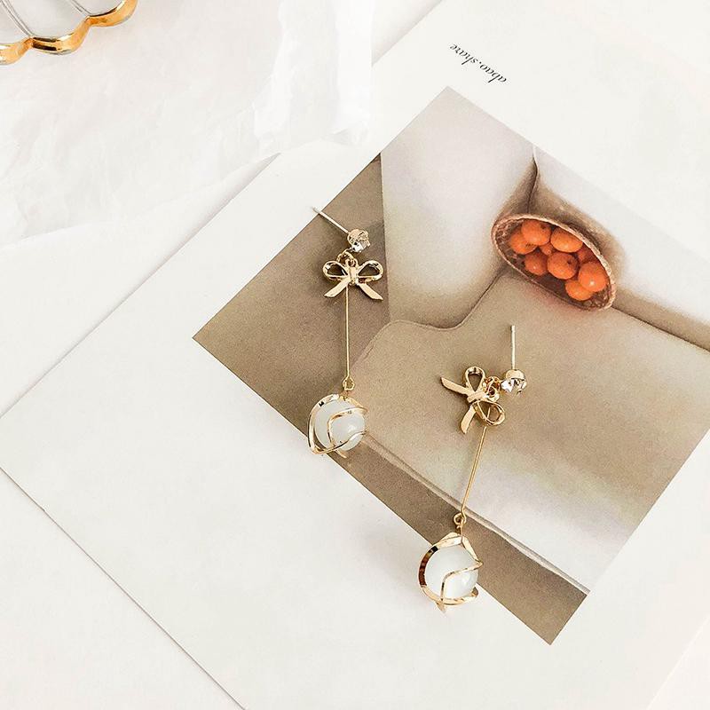 Bông Tai nữ Dáng Dài Phong Cách Hàn Quốc Tiểu Thư Điệu Đà