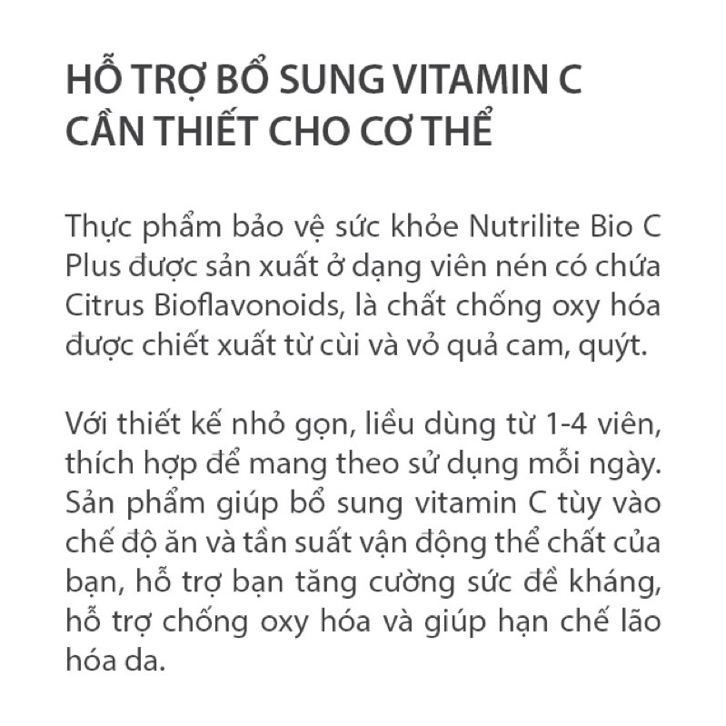 Thực Phẩm Bổ Sung Vitamin C+ Nutrilite | BigBuy360 - bigbuy360.vn