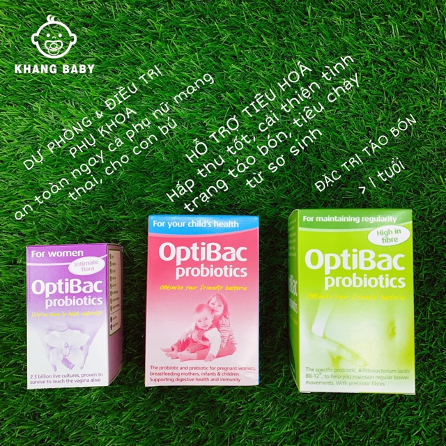 Men optibac đủ màu
