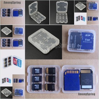 Nền kinh tế♬ Hộp Đựng Thẻ Nhớ Micro Sd Tf Sdhc Mspd 8 Ngăn Giá Đỡ