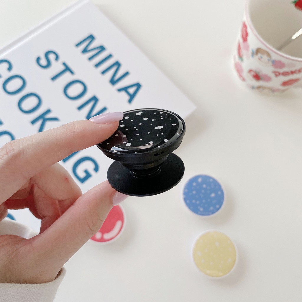 Chống điện thoại Popsocket họa tiết loang mix dễ thương cute phong cách ullzang pop up cho dế yêu | BigBuy360 - bigbuy360.vn