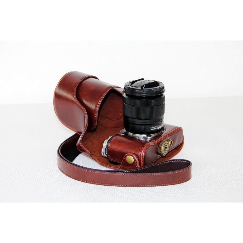 Bao Da Pu Đựng Máy Ảnh FujiFilm XA3 16-50mm Kèm Dây Đeo Vai Tiện Dụng