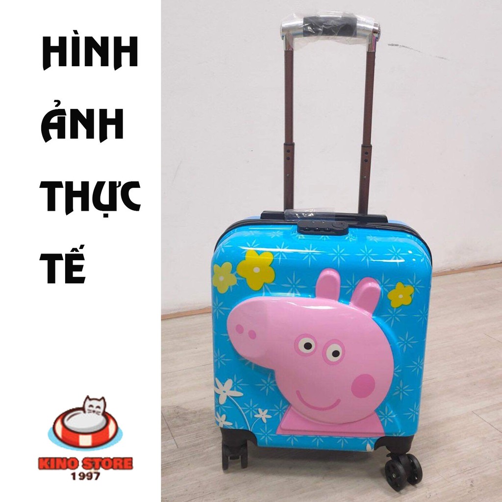 VALI KÉO HOẠT HÌNH HEO PEPPA XINH XẮN SIZE TO CHO BÉ LOẠI CAO CẤP