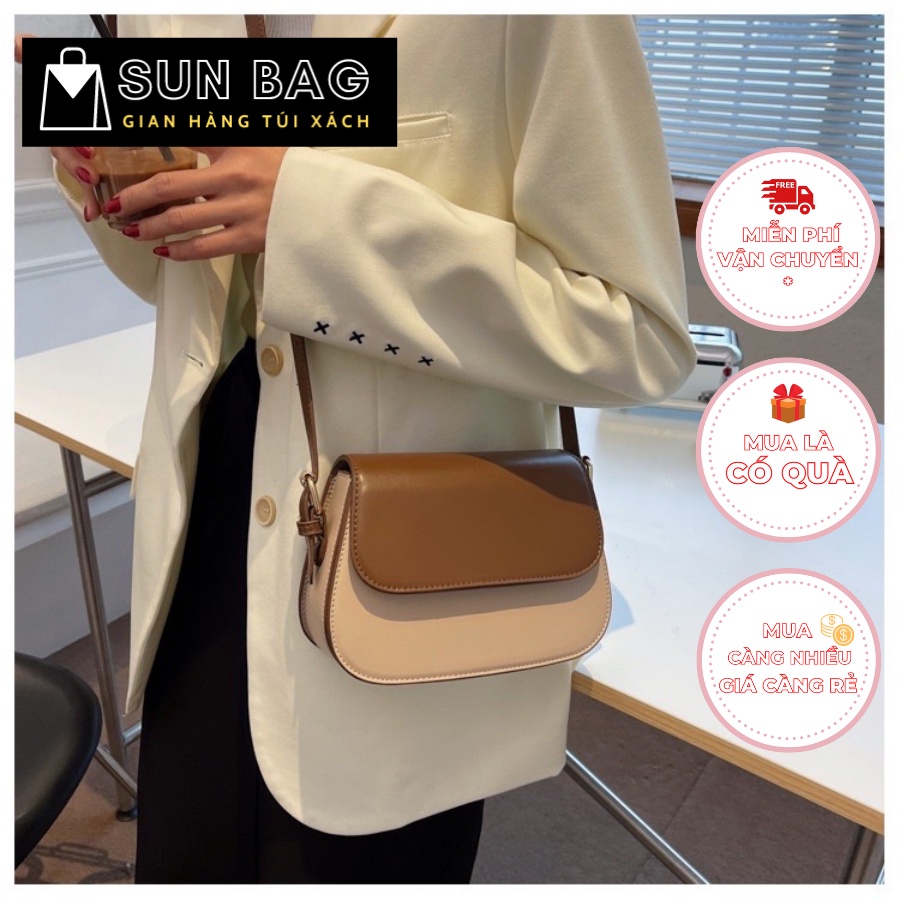 Túi xách nữ đeo chéo, đeo vai túi đi chơi, đi học, da đẹp, cao cấp size 22cm SB195