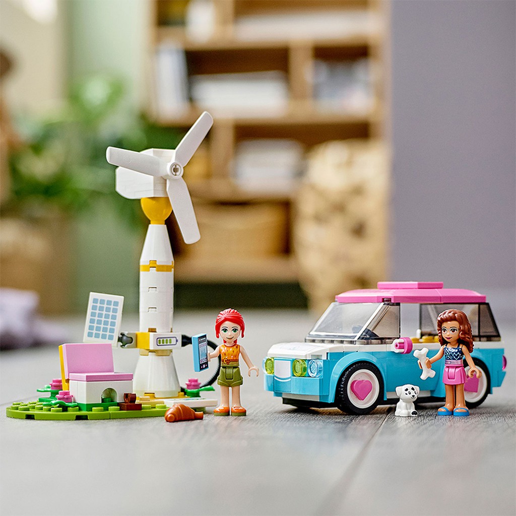 Đồ chơi xếp hình, láp ráp LEGO FRIENDS Ô Tô Điện Sành Điệu Của Olivia 41443 183 mảnh ghép cho bé trên 6 tuổi