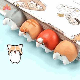 Bộ dụng cụ đánh dấu trang sách hình mông động vật xinh xắn JPS