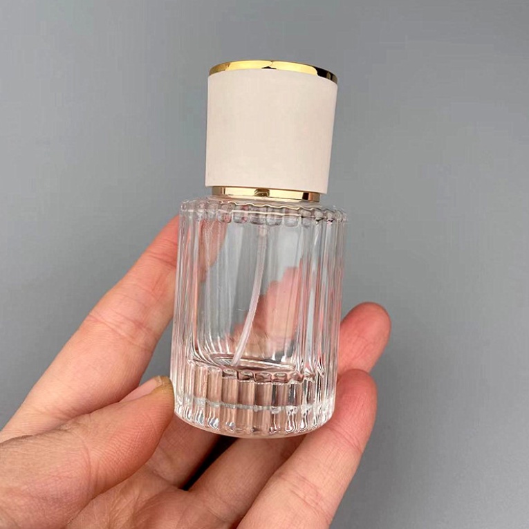 Chai lọ chiết nước hoa thủy tinh cao cấp 30/50ml  dạng tròn có vân dạng phun sương