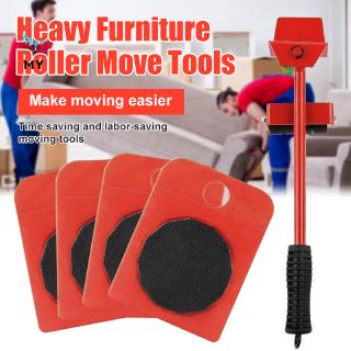 Bộ phụ kiện đòn bẩy và bánh lăn hỗ trợ chuyển đồ nội thất nặng