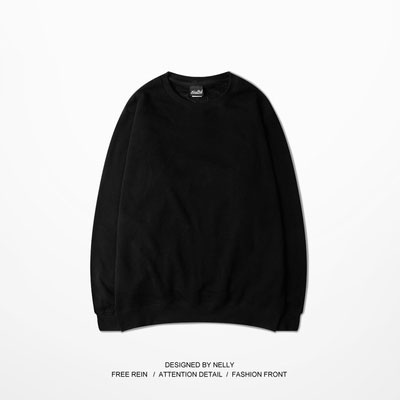 Áo sweater Nelly nỉ lót lông trơn basic thu đông áo nỉ
