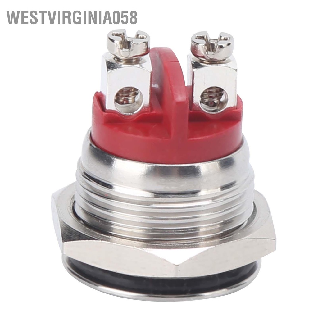 Westvirginia058 0.6in LED Indicator Bright Signal Light Flame‑Retardant Base IP66 Waterproof Universal