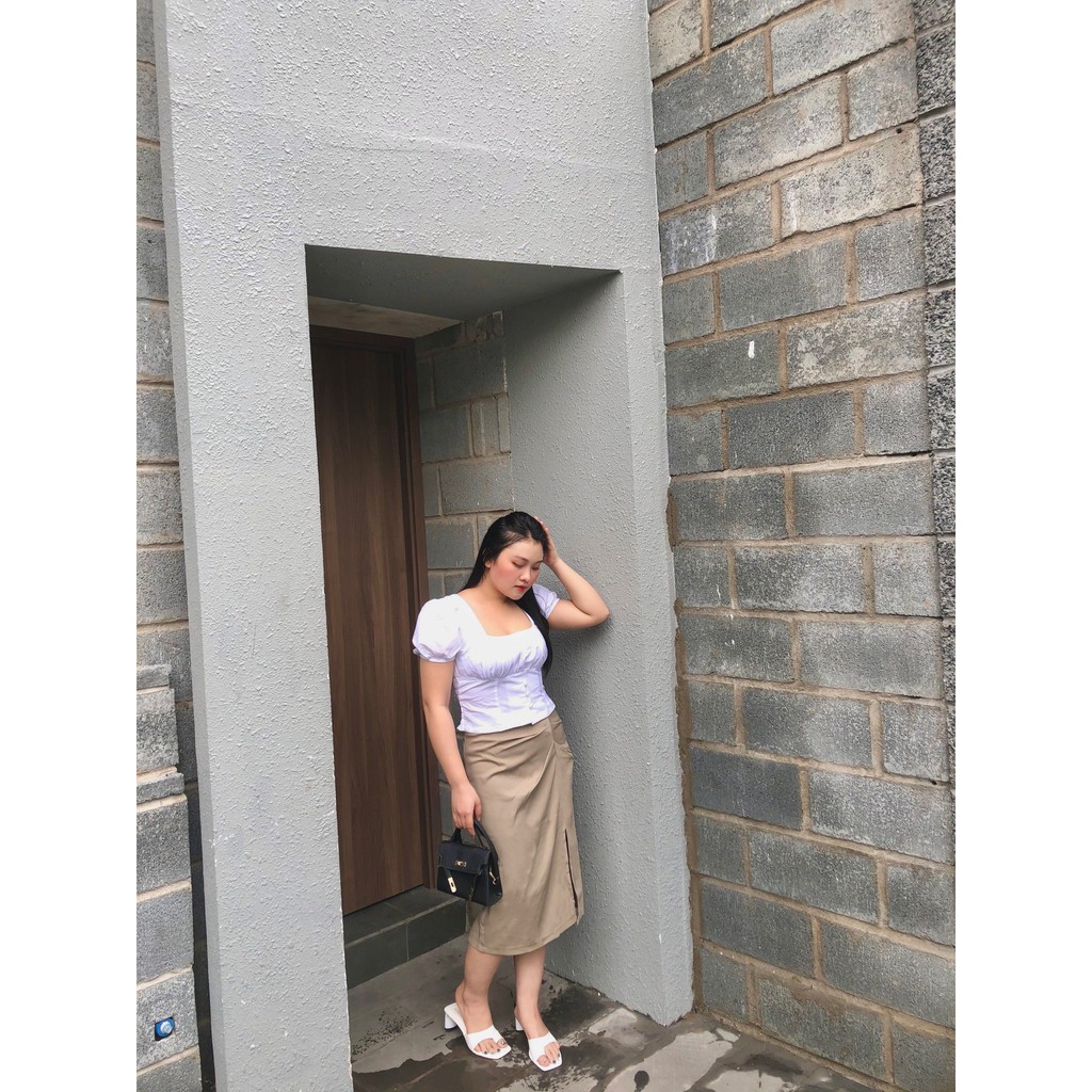 Chân váy bigsize xẻ tà CV0003 Tú Mỡ Đủ size từ 50-85KG | BigBuy360 - bigbuy360.vn