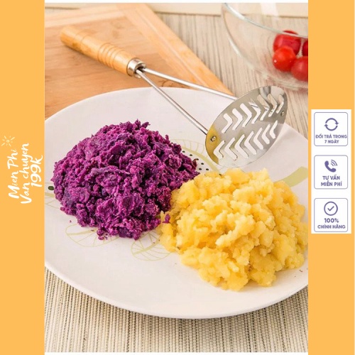 Dụng cụ nghiền khoai tây, khoai củ bằng thép không gỉ đa năng 88267