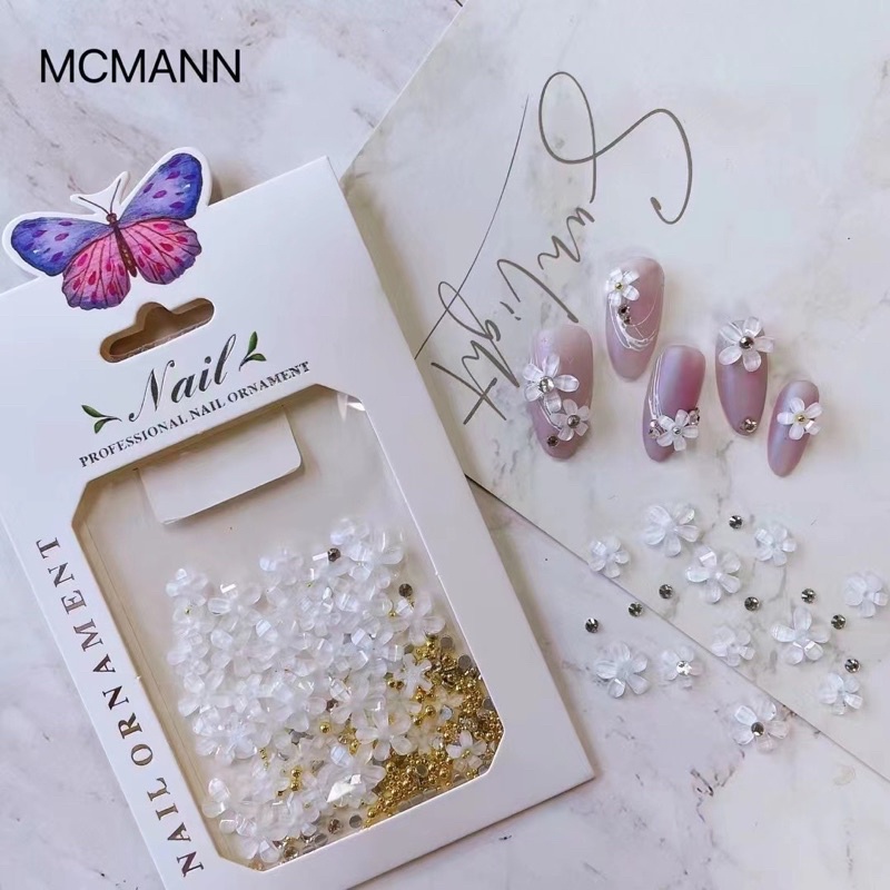 Charm hoa nhựa phong cách hàn nhật dễ thương (ib chọn màu)