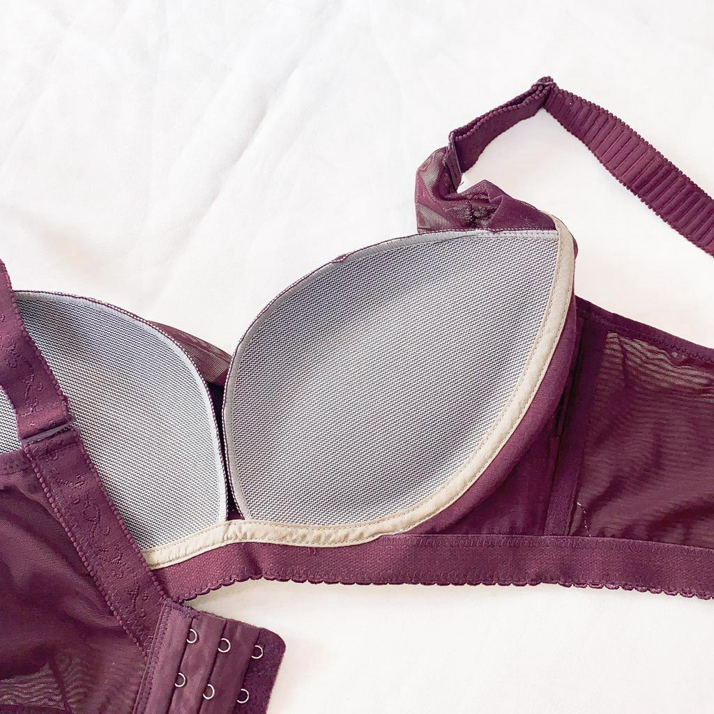 THANH LÝ áo lót chính phẩm tím ren size 34